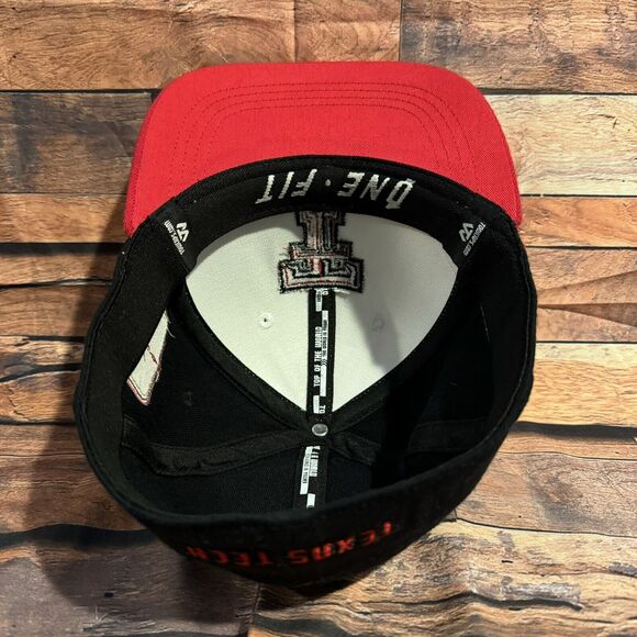 Texas Tech Red Raiders Hat Cap 6 1/2 - 6 5/8 Stretch One Fit 1923 Embroidered - Picture 5 of 8